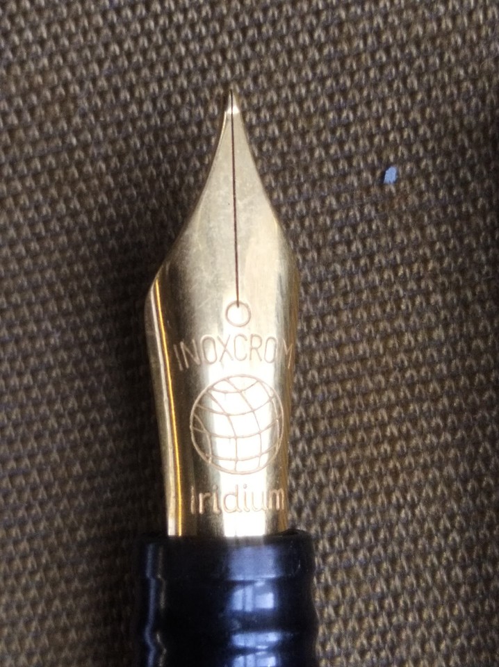 Fountain Pen Inoxcrom Never Inked with original refill Metal Made In