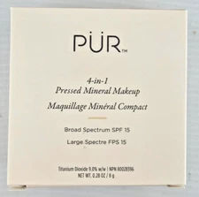 PUR 4-in-1 Pressed Mineral Makeup SPF15 Powder Foundation Blush Medium Exp 3/26