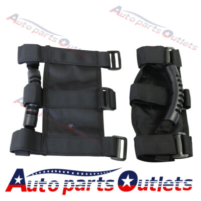 new Black For Jeep Wrangler CJ YJ TJ JK PREMIUM Roll Bar Grab Handle Handles