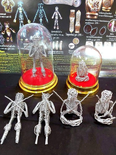 Hoon Payon Wire LP Pun Thai Occult Amulet Very Strong Power Talisman Protcet #2 - Picture 3 of 8