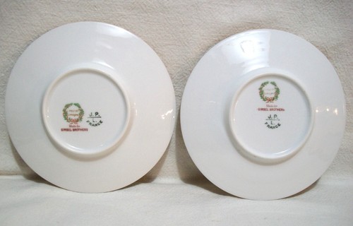 2 J P Limoges France Ramekin/Custard Bowls W/Underplates - White/Gold Details #6 - Picture 5 of 8