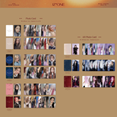 IZ*ONE - 4TH MINI ALBUM ONE-REELER ACT ¥³ PHOTO CARD & AR PHOTO