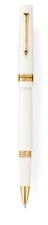 Montegrappa Armonia Pearl White with gold-pl trim roller ball pen MIB