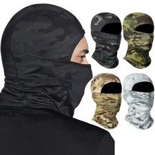 Tactical Balaclava Full Face Mask UV Protection Ski Sun Hood Cover for Men Women