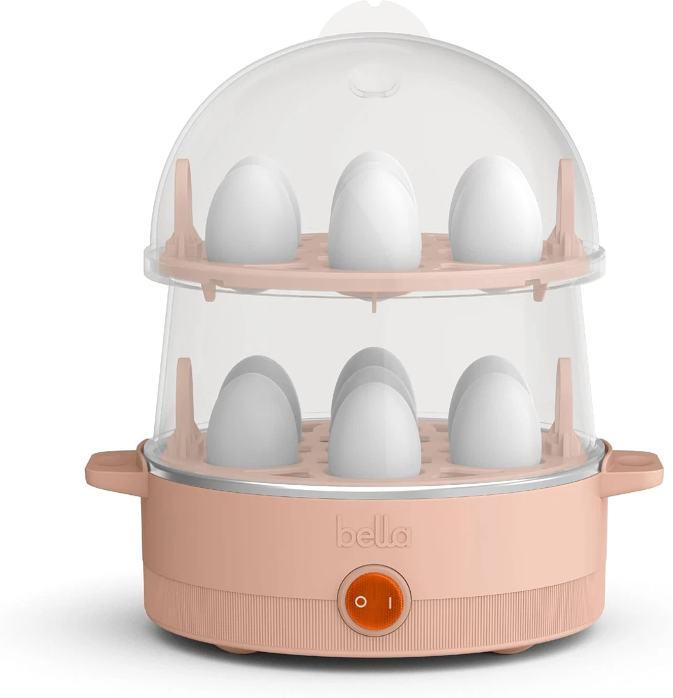 14-Capacity Double Stack Electric Egg Cooker for Poached & Scrambled Eggs 14-Capacity Double Stack Electric Egg Cooker for Poached & Scrambled Eggs