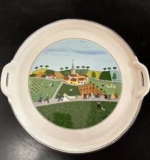 Villeroy & Boch Wedding Day DESIGN NAIF Porcelain 12.5" Round Cake Platter Plate