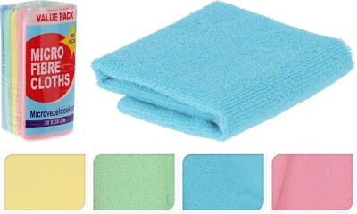 50-teiliges Mikrofasertuch-Set 30 x 30 cm weich wiederverwendbar Reinigungstuch Staubtuch