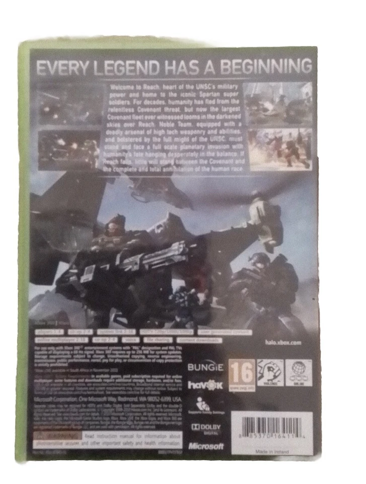 Microsoft Xbox 360 - Halo: Reach UK 16 als Sammlerstück - Bild 2 von 2