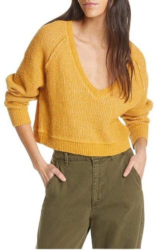 golden yellow crop sweater, XS | eBay
