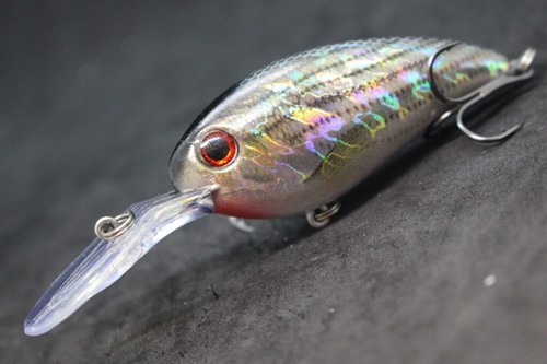Crankbait Lures Fishing Lure wLure Deep Diver Lifelike 2X Hooks Wide Wobble HC55 - Picture 16 of 76