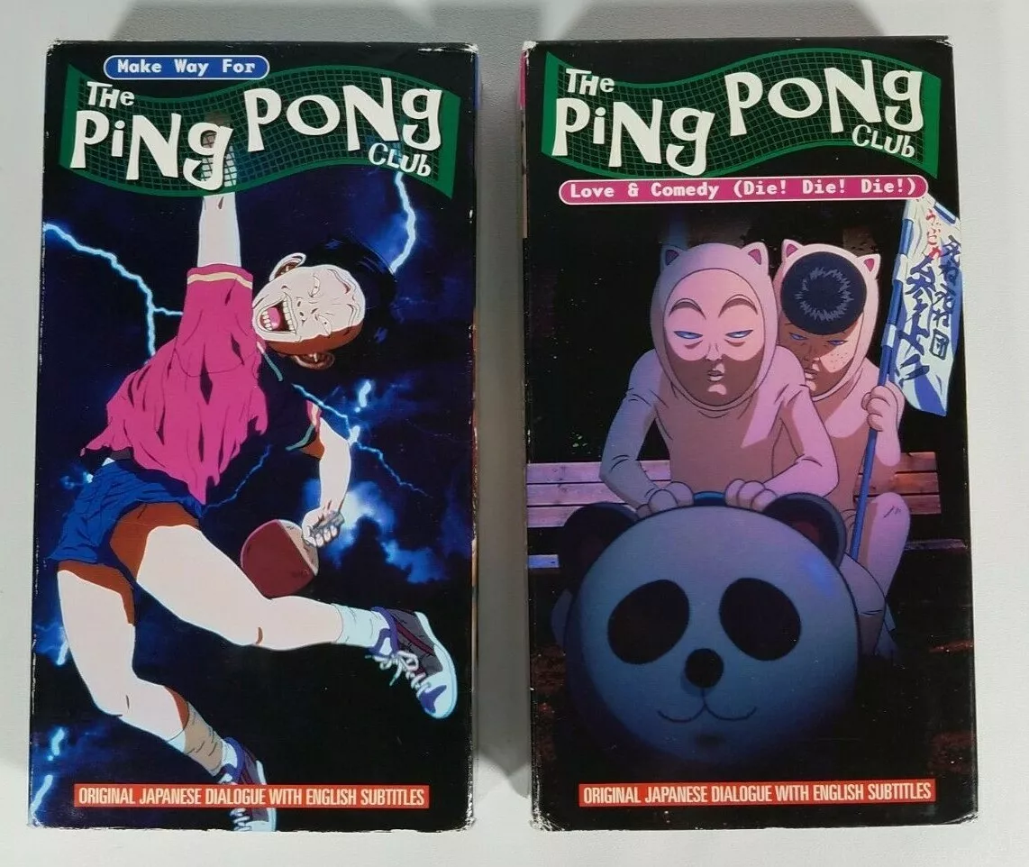 (2) Ping Pong Club VHS Make Way for & Love and Comedy Anime English  Subtitles