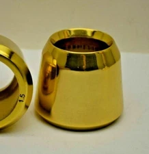 + Solid Brass Candle Followers 1 1/2" size + Brand New Candle Burners + $18 ea. 