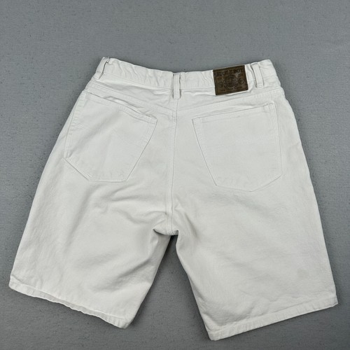 Vintage Bugle Boy Jean Shorts Mens 34 (Fits 31) White Denim Jorts 750 90s Dad - Picture 4 of 17