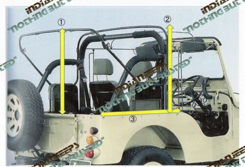 JAPAN MITSUBISHI JEEP 50 SERIES WIDE BODY SOFT TOP FOR J53 J55 J56 J57 & J59 - Picture 2 of 7