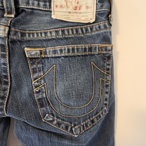 True Religion Vintage Men's World Tour Bobby Jeans 29x34 Made in USA - Picture 6 of 19
