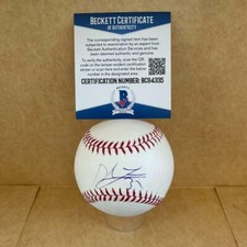 DEREK LOWE BRAVES/DODGERS SIGNED AUTO M.L. BASEBALL BAS BC94335