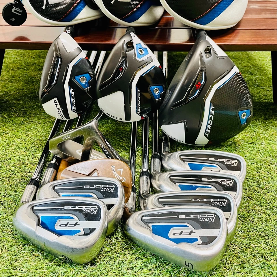 King Cobra Fullset AERO JET 1w 5w 4hy FP Iron 5-9Pw 11Pcs S/SR Flex Golf Clubs - Image 2 of 4