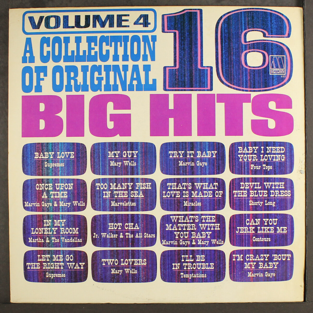 VARIOUS: a collection of original 16 big hits, vol. 4 MOTOWN 12