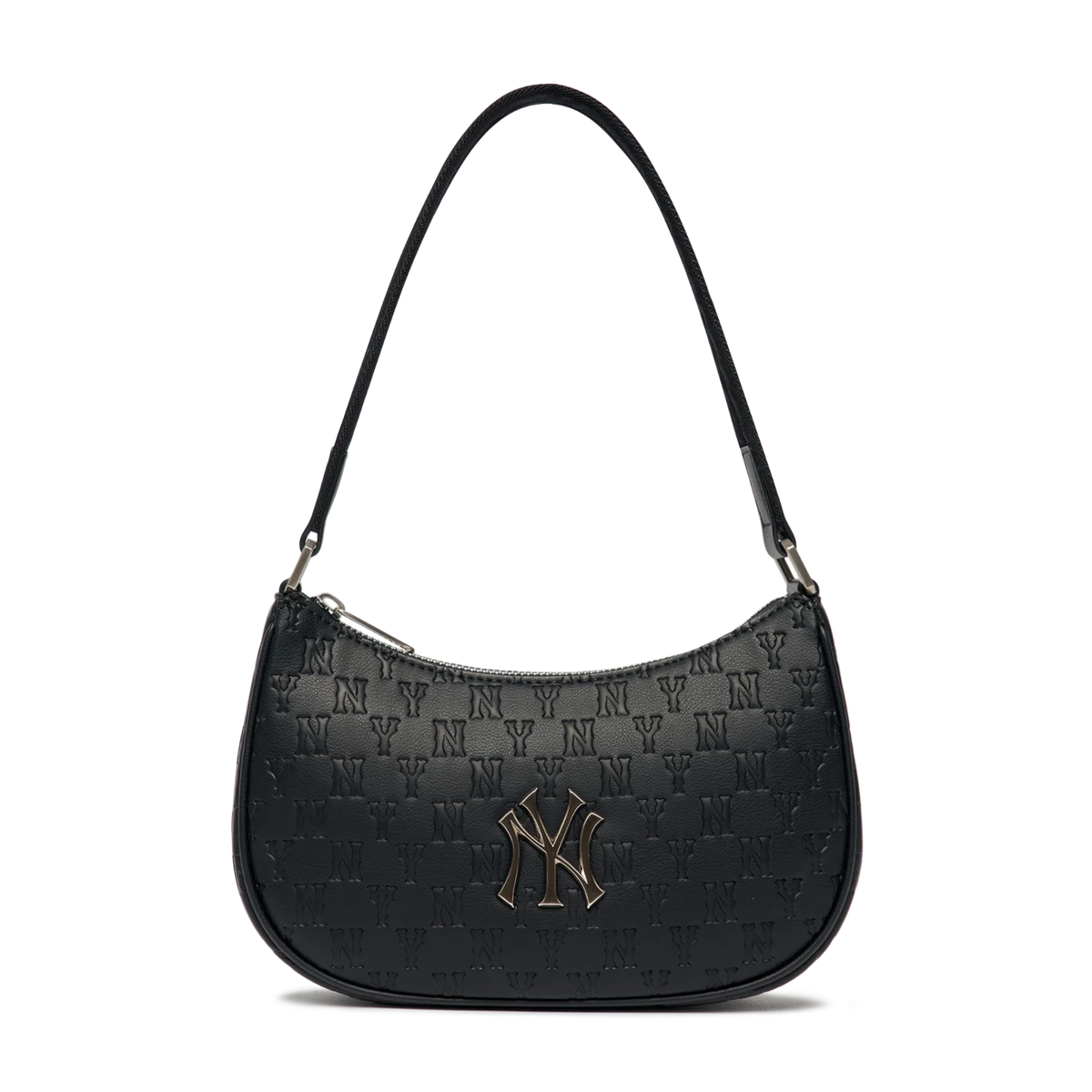 NEW YORK YANKEES Monogram Hobo Bag (Black)