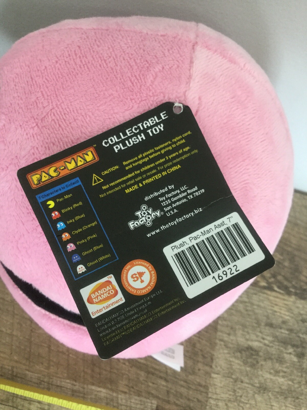 Toy Factory Pink Pac Man Plush Battle Royale Stuffed Animal NWT eBay