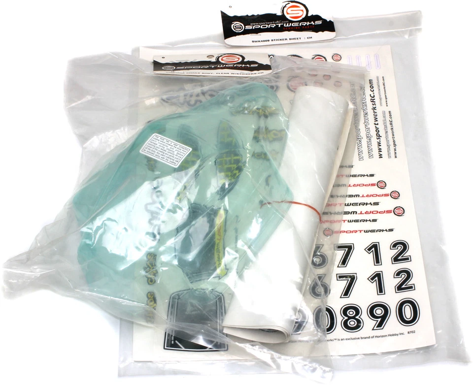 Sportwerks Chaos Clear Body With 2 Decal Sheets SWK4006 SWK4009 - Image 2 of 3