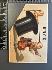 Antique Victorian Trade Card Advertising Ephemera - Knox Hatters - NY 
