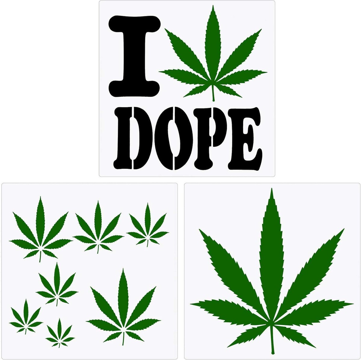 3 Pieces Pot Leaf Stencil Weed Stencils Reusable Painting Stencil... | eBay 3-pieces-pot-leaf-stencil-weed-stencils-reusable-painting-stencil-ebay