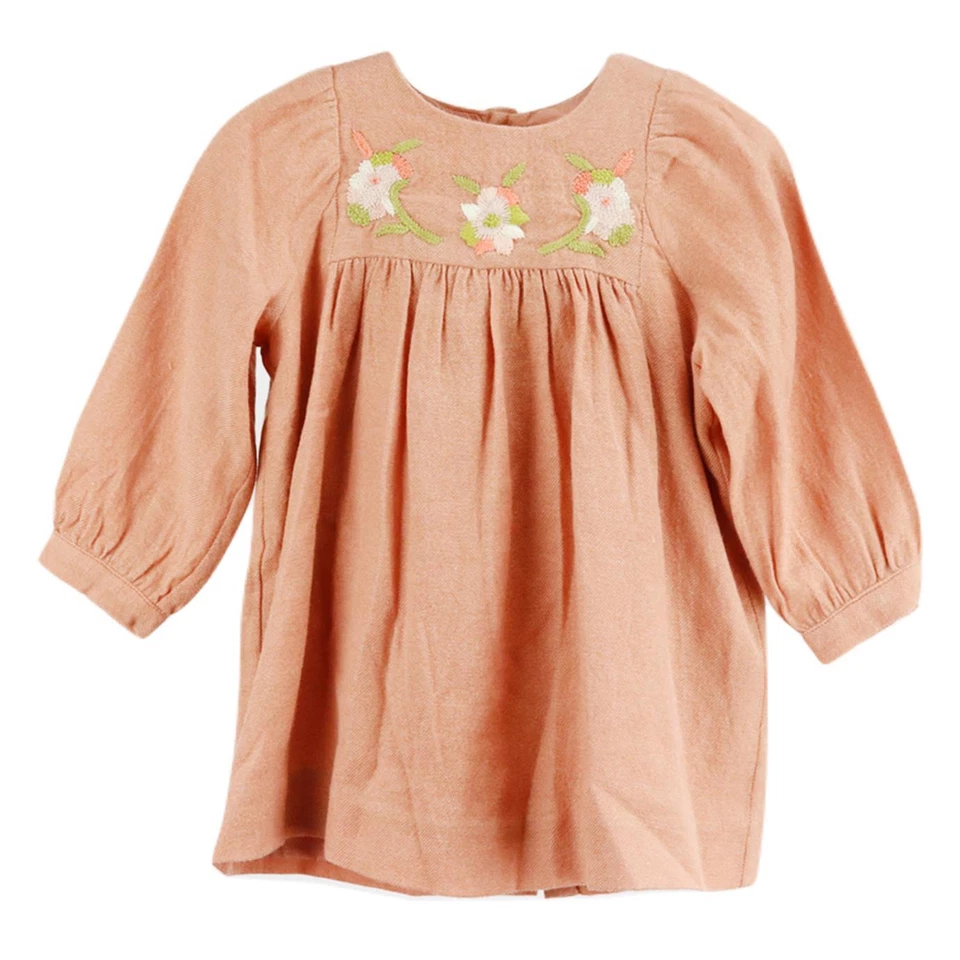 BONPOINT KIDS GIRLS SET OF TWO COTTON AND WOOL DRESS 18 MONTHS