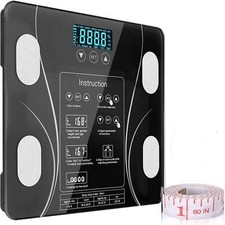NNEDSZ LCD Scales Body Weight Bathroom Bath room Body Fat Gym Fitness Scale BMI