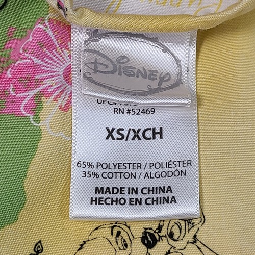 Disney Scrub Womens Extra Small Yellow Lady And The Tramp Medical Field - Picture 6 of 7