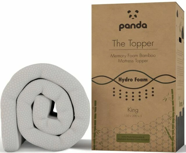 Panda 1000158919 Mattress Topper King - White