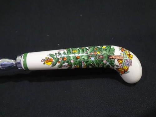 Spode China Christmas Tree - Salad Serving Spoon and Fork  Porcelain Stainless - Picture 3 of 10