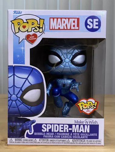 Funko Pop! Marvel Make A Wish Spider-Man (Metallic)