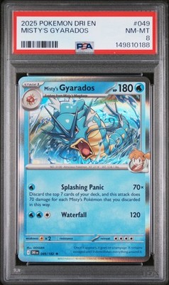 misty's gyarados pokemon card value DRIen 049/182 Holo  PokeChalet clear acrylic holder that perfectly accentuates the stunning visual design and character artwork CGC 10 Pristine Misty's Gyarados