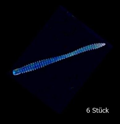 Nomura Soft Lures Glitter Rib Worm 4,7'' Blue Shiner Back