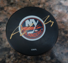 Adam Pelech Signed New York Islanders Autographed Puck Auto Nhl NYI