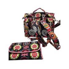 Ju Ju Be Dancing Dahlias Be Prepared Diaper Bag / Backpack Floral Print /UU