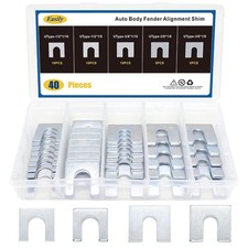 Auto Body Fender Alignment Shims 40pc 116 18 Thick 38 12 Slot Auto