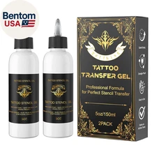 Tattoo Stencil Transfer Gel, 2PCS 5Oz/Bottle Professional Tattoo Application Sol