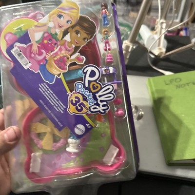Polly Pocket Dolls and Playset, Fidget Exterior Travel Toy, Damage Box