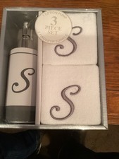 Bath Set Monogrammed  Lotion Pump And 2 Finge...