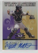 2012 Leaf Valiant Purple 2/25 Wyatt Mathisen #VA-WM1 Auto w5b