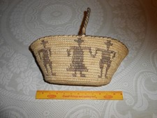 OLD APACHE Basket Figures Native American Indian Basket
