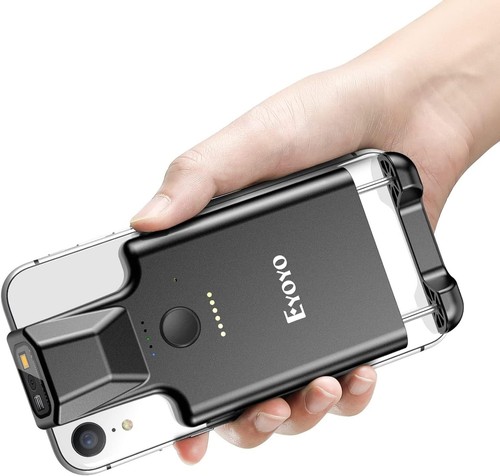 Upgraded QR Code Scanner Bluetooth Android Barcode Scanner, Portable Back Cli...