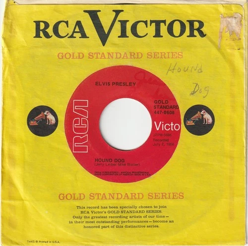 Elvis Presley  Hound Dog / Don't Be Cruel Vintage 7" Vinyl 45 RPM Record GS 1970