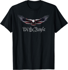 American Patriot Freedom Eagle USA Flag T-Shirt T Shirt