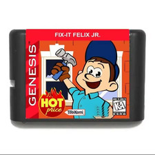 TobiKomi Fix-It Felix Jr. Sega Genesis Game Cartridge Hot Price Arcade KA