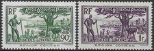 Timbres Côte d'Ivoire (Colonies Fr.) 156/157 * - 86427FX