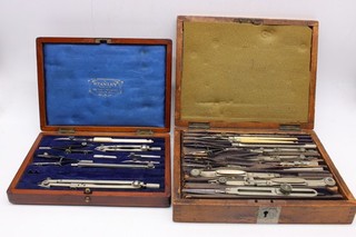 F x4 Vintage Draughtsman's Set Collection Inc Stanley WH Harling London etc