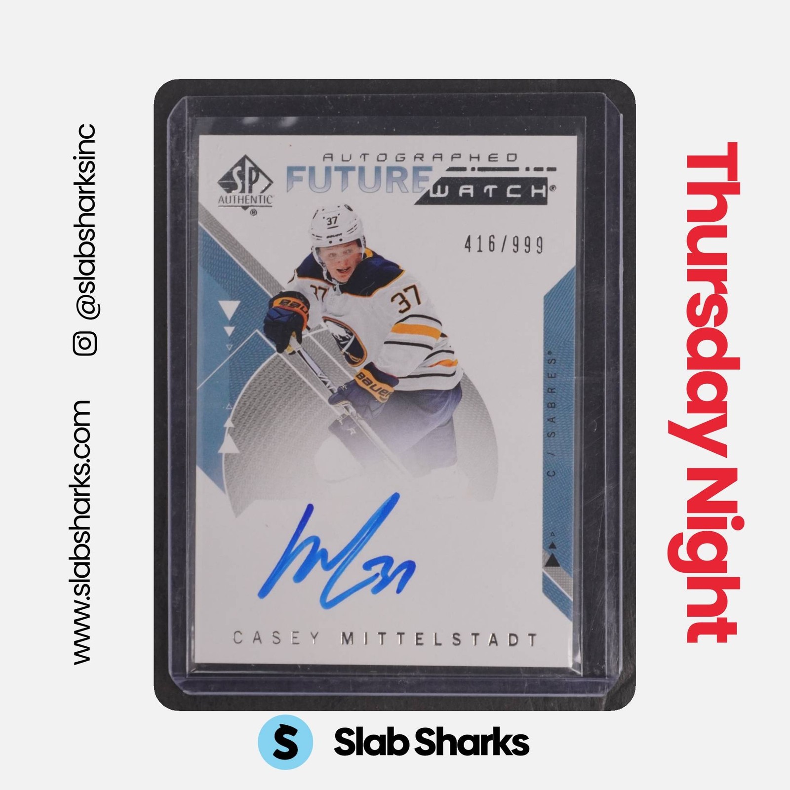 2018 SP AUTHENTIC #148 CASEY MITTELSTADT RC FUTURE WATCH AUTO ROOKIE /999